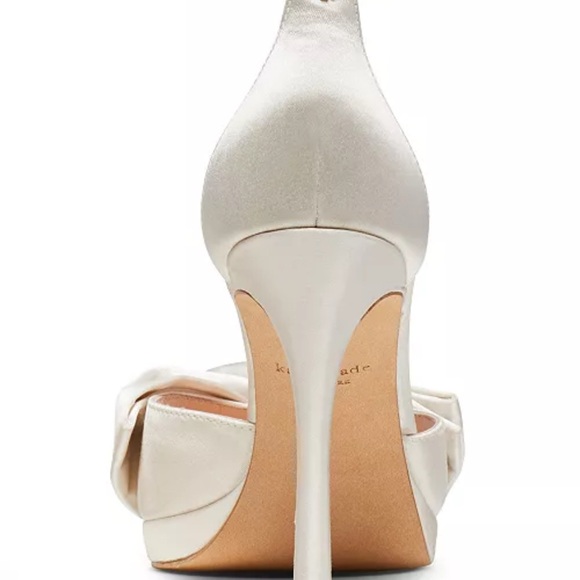 Kate Spade Women's Bridal Satin Evening Dress Heels - NIB - Picture 3 of 4
